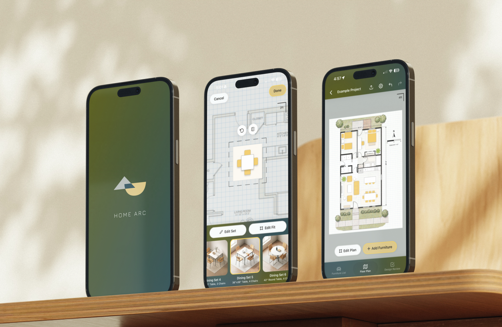 Home Arc app interface preview